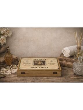 Vintage RARE Yardley Of London Wooden Soap Chest